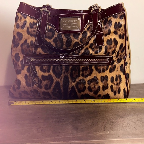 Dolce & Gabbana Miss Easy Way Leopard Print Shopper Tote 2000's **RARE FIND - Picture 7 of 15
